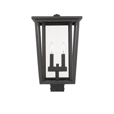 Z-Lite 18.25" High Seoul 2 Light Outdoor Post Mount Fixture image 9
