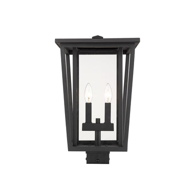 Z-Lite 18.25" High Seoul 2 Light Outdoor Post Mount Fixture image