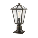 Z-Lite 18.5" High Talbot 1 Light Outdoor Pier Mounted Fixture image 1