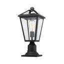 Z-Lite 18.5" High Talbot 1 Light Outdoor Pier Mounted Fixture image 2