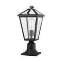 Z-Lite 18.5" High Talbot 1 Light Outdoor Pier Mounted Fixture image