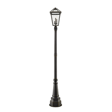 Z-Lite 18.75" Talbot 3 Light Outdoor Post Mounted Fixture image 1
