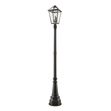 Z-Lite 18.75" Talbot 3 Light Outdoor Post Mounted Fixture image