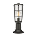 Z-Lite 18" High Helix 1 Light Outdoor Pier Mounted Fixture image 1