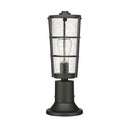 Z-Lite 18" High Helix 1 Light Outdoor Pier Mounted Fixture image 4