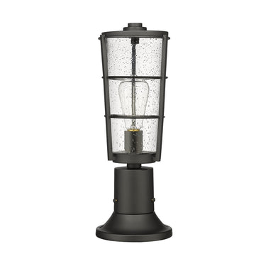 Z-Lite 18" High Helix 1 Light Outdoor Pier Mounted Fixture image 4