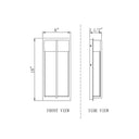 Z-Lite 18" High Nyx 2 Light Outdoor Wall image 7