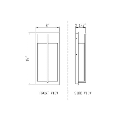Z-Lite 18" High Nyx 2 Light Outdoor Wall image 7