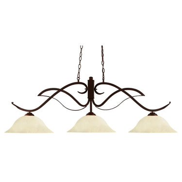 Z-Lite 18" High Phoenix 3 Light Billiard Light image
