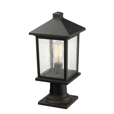 Z-Lite 18" High Portland 1 Light Outdoor Pier Mounted Fixture image 1