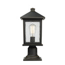 Z-Lite 18" High Portland 1 Light Outdoor Pier Mounted Fixture image 2
