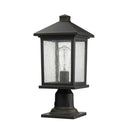 Z-Lite 18" High Portland 1 Light Outdoor Pier Mounted Fixture image 4