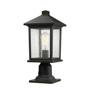 Z-Lite 18" High Portland 1 Light Outdoor Pier Mounted Fixture image