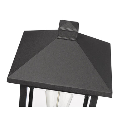 Z-Lite 18" High Portland Black 1 Light Outdoor Pier Mounted Fixture image 3