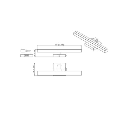 Z-Lite 18" Liam 1 Light Vanity Light image 21
