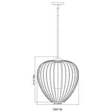 Z-Lite 18" Savanti 1 Light Pendant image 21