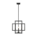 Z-Lite 18" Titania Matte Black 4 Light Chandelier image 1