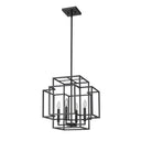 Z-Lite 18" Titania Matte Black 4 Light Chandelier image 4