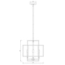 Z-Lite 18" Titania Matte Black 4 Light Chandelier image 7