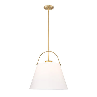 Z-Lite 18" Z-Studio Fabric 1 Light Pendant image 1