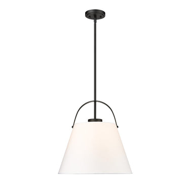 Z-Lite 18" Z-Studio Fabric 1 Light Pendant image 2