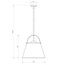 Z-Lite 18" Z-Studio Fabric 1 Light Pendant image 21