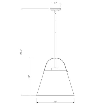 Z-Lite 18" Z-Studio Fabric 1 Light Pendant image 21
