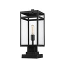 Z-Lite 19.5" High Nuri 1 Light Outdoor Pier Mounted Fixture image 1