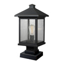 Z-Lite 19.5" High Portland 1 Light Outdoor Pier Mounted Fixture image