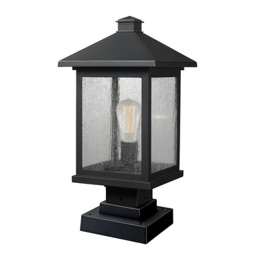 Z-Lite 19.5" High Portland 1 Light Outdoor Pier Mounted Fixture image