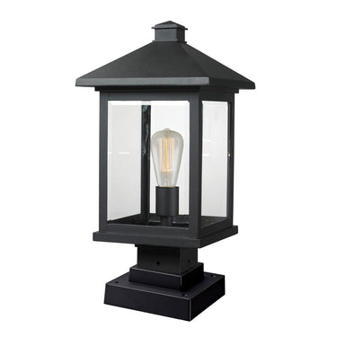 Z-Lite 19.5" High Portland Black 1 Light Outdoor Pier Mounted Fixture image