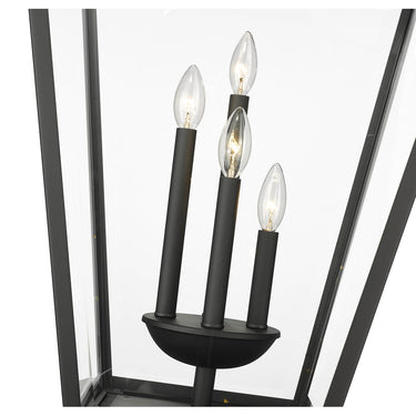 Z-Lite 19.5" Talbot Glass 4 Light Outdoor Pier Mounted Fixture image 6