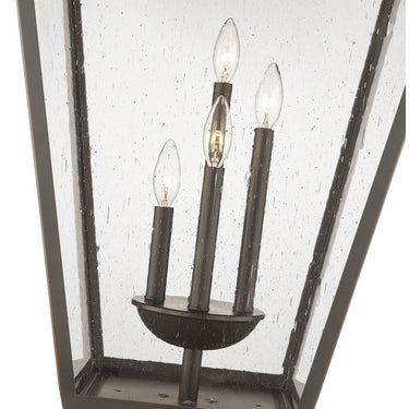 Z-Lite 19.5" Talbot Glass 4 Light Outdoor Pier Mounted Fixture image 7