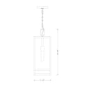 Z-Lite 19.75" High Nuri 1 Light Outdoor Chain Mount Ceiling Fixture image 7
