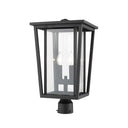 Z-Lite 19.75" High Seoul 2 Light Outdoor Post Mount Fixture image 2