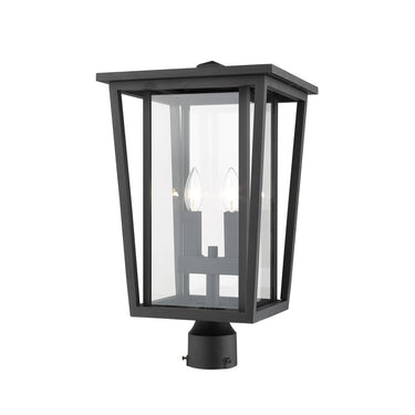 Z-Lite 19.75" High Seoul 2 Light Outdoor Post Mount Fixture image 2