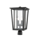 Z-Lite 19.75" High Seoul 2 Light Outdoor Post Mount Fixture image 3