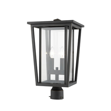 Z-Lite 19.75" High Seoul 2 Light Outdoor Post Mount Fixture image 3