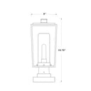 Z-Lite 19.75" High Sheridan 1 Light Outdoor Pier Mounted Fixture image 7