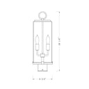 Z-Lite 20.25" High Sana 2 Light Outdoor Post Mount Fixture image 5