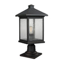 Z-Lite 20.5" High Portland 1 Light Outdoor Pier Mounted Fixture image