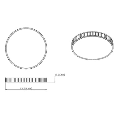 Z-Lite 20.5" Madison 1 Light Flush Mount image 21