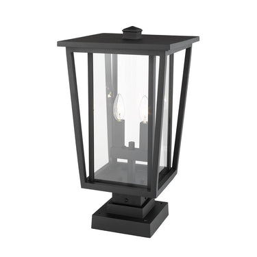 Z-Lite 20.75" High Seoul 2 Light Outdoor Pier Mounted Fixture image 4