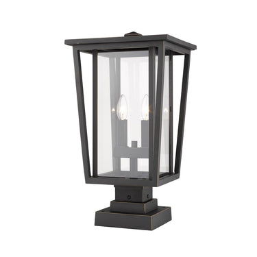Z-Lite 20.75" High Seoul 2 Light Outdoor Pier Mounted Fixture image 5