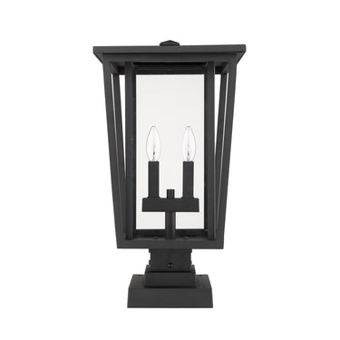 Z-Lite 20.75" High Seoul 2 Light Outdoor Pier Mounted Fixture image 6
