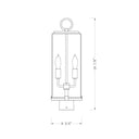 Z-Lite 20" High Sana 2 Light Outdoor Post Mount Fixture image 5