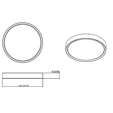Z-Lite 20" Kawan 1 Light Flush Mount image 35