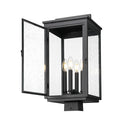 Z-Lite 21.25" High Hartwell 4 Light Outdoor Post Mount Fixture image 1