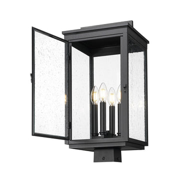Z-Lite 21.25" High Hartwell 4 Light Outdoor Post Mount Fixture image 1