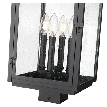 Z-Lite 21.25" High Hartwell 4 Light Outdoor Post Mount Fixture image 3